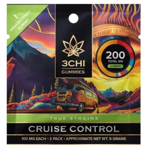 3CHI | True Strains High Potency Gummies Cruise Control | 200mg - 2ct