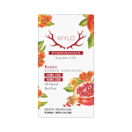 Front-facing image of Wyld Pomegranate THC Gummies 30-count box with floral pomegranate artwork and hybrid blend details