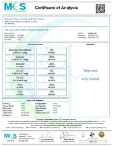 Cannabis Pharmacy Delta-8 THC Gummies | 100mg - Blue Raspberry - 60ct - Image 3