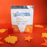 Assorted Flavor 25mg D8 Gummies – Delta 8 THC infused gummies in a 2ct pack, offering mild to moderate relief with fruity flavors.
