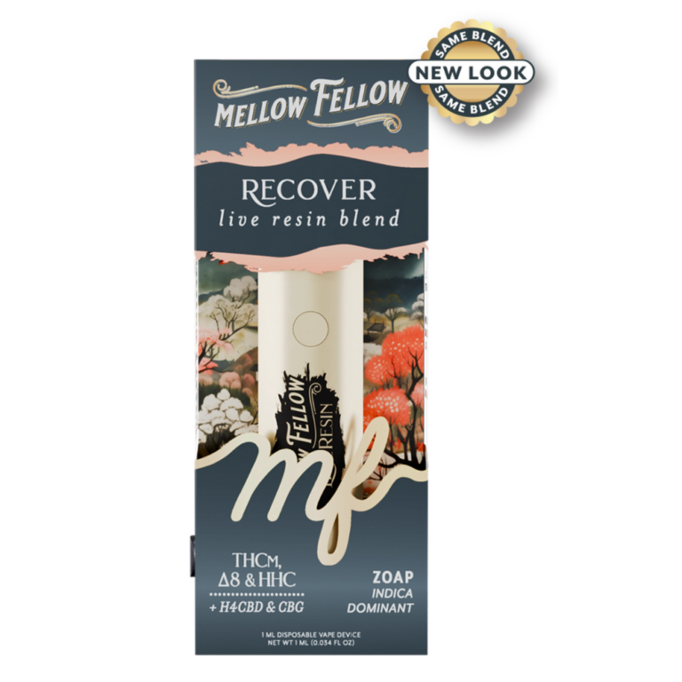 Front of Zoap THC Vape Pen package featuring sleek, modern design with vibrant strain-inspired artwork