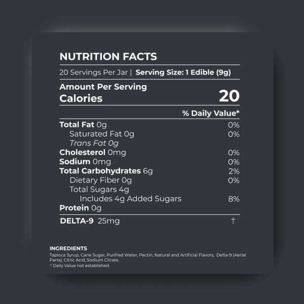 Cannabis Pharmacy Delta-9 THC Gummies | 25mg - Peanut Butter Jealousy - 20ct - Image 2