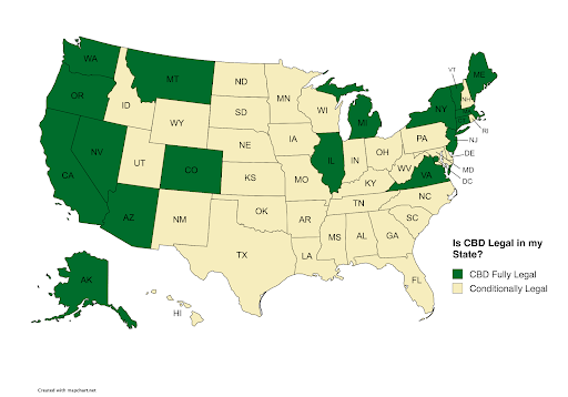 is CBD legal in my state?