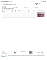 Front of Lab Test for Rize Shortcake Dream Mushroom Chocolate Bar displaying official lab results with branding and certification details