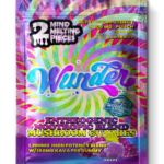 Front of 2ct Grape Mushroom Gummies with Kava package featuring bold grape-inspired artwork with sleek, modern design