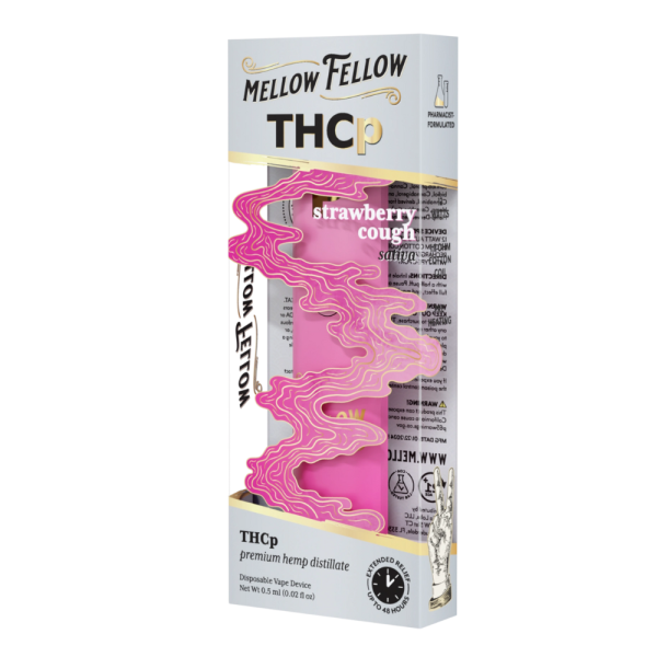 Mellow Fellow | Strawberry Cough THCP Vape | 0.5ml - Sativa - Image 3