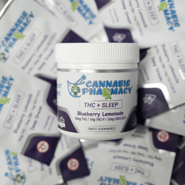 Premium Cannabis Pharmacy Deep Dream Sleep Gummies 10mg CBN +10mg D9 +1mg THCP Blueberry Lemonade 30ct for cannabis use