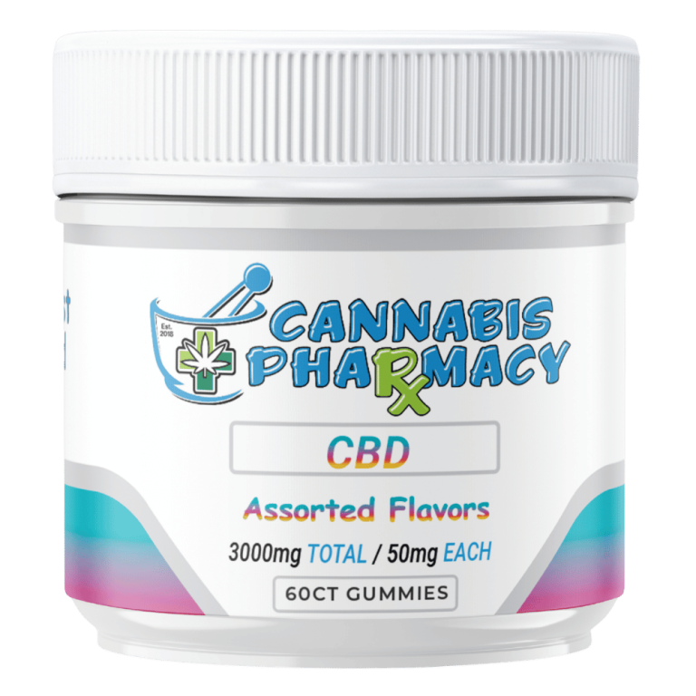 Cannabis Pharmacy CBD Gummies | 50mg – Assorted Flavor – 60ct