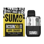Half Bak'd | Rosin Blend Sumo THC Vape - Hippie Crasher | 5G - Indica Disposable - Image 2