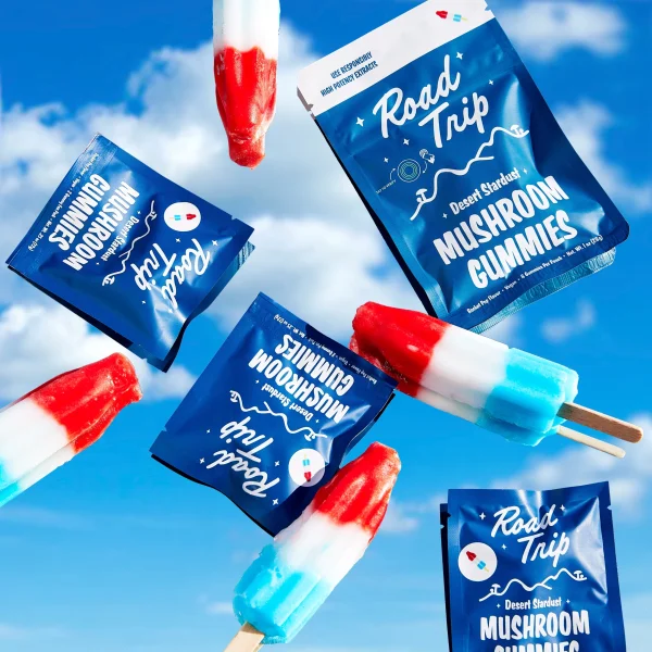 Road Trip | Rocket Pop Mushroom Gummies  | Desert Stardust - High Potency Extract - 8ct - Image 2