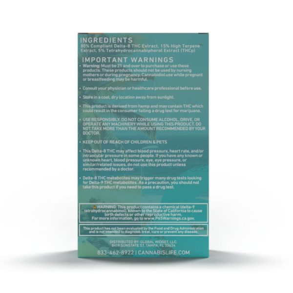 Cannabis Life | Blue Dream THCP Vape Cart  | Hybrid - 1g - Image 3