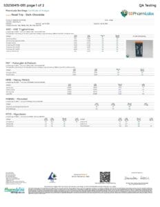 Road Trip | Dark Chocolate Orange Mushroom Bar | Desert Stardust - High Potency - 8ct Squares - Image 2