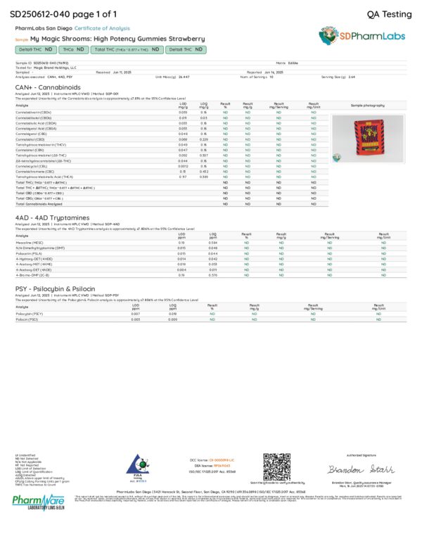 My Magic Shrooms | Strawberry Mushroom Gummies | Red Waves - 10ct - Image 4