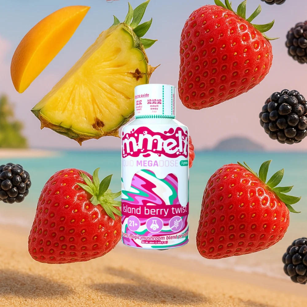 mmelt-mushroom-shots-island-berry-twist-60ml-hero-front Mmelts | Island Berry Twist Mushroom Shot | 3G - Image 1