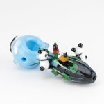 Empire Glassworks Climbing Pandas Spoon Pipe with handcrafted panda-themed borosilicate glass artwork.