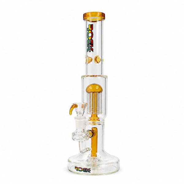 RockGlacier 14-inch Triple Filtration Ice Catcher Bong with durable glass construction and cooling ice catcher.