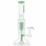 RockGlacier 14-inch Triple Filtration Ice Catcher Bong with durable glass construction and cooling ice catcher.