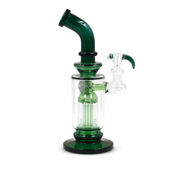 RockCascade 10-inch Tree Perc Glass Bong with built-in tree percolator and durable glass design.
