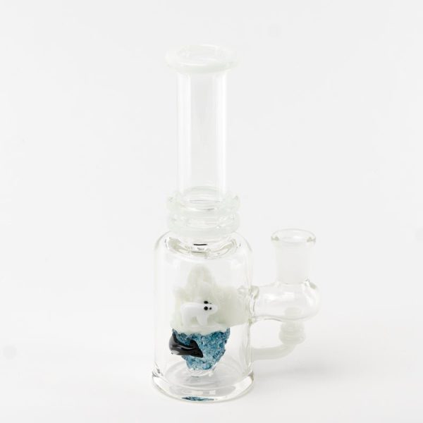 Empire Glassworks Avenge the Arctic Mini Tube with handcrafted Arctic wildlife and polar-themed glass artwork.