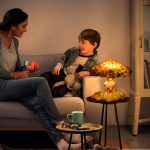 Mushroom Cloud LED Lamp with abstract cloud-shaped design and soft ambient lighting for bedroom décor.