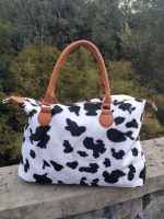 Bold cow and leopard-inspired print