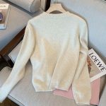 Women's Mushroom Thermal Sweater featuring a mushroom-inspired design and cozy knit fabric.