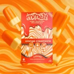 Mmelts | Orange Cream Mushroom Chocolate Bar | 6G – front view